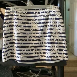 Lilly Pulitzer Navy‎ and White Skirt,